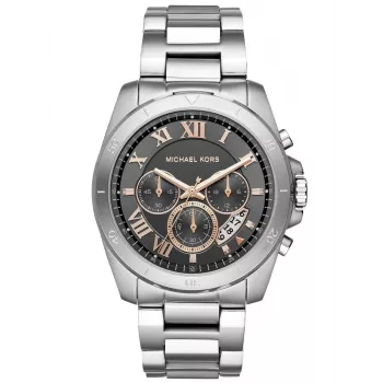 MICHAEL KORS Reloj cronógrafo analógico de cuarzo para hombre MK8609, 50mm esfera azul y correa de acero
