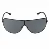 Michael Kors Gafas de sol de hombre MK-1113-BLACK - Montura rectangular de acetato con lentes gris humo