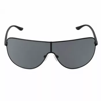 Michael Kors Gafas de sol de hombre MK-1113-BLACK - Montura rectangular de acetato con lentes gris humo