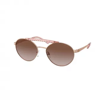 Michael Kors MK1083-110813 Gafas de sol para mujer Montura gris transparente Lentes gris oscuro Aviador 55mm