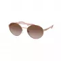 Michael Kors MK1083-110813 Gafas de sol para mujer Montura gris transparente Lentes gris oscuro Aviador 55mm