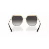 Michael Kors MK1141-10188G Gafas de sol de mujer - Montura de acetato negra, lente gris degradada, 57 mm