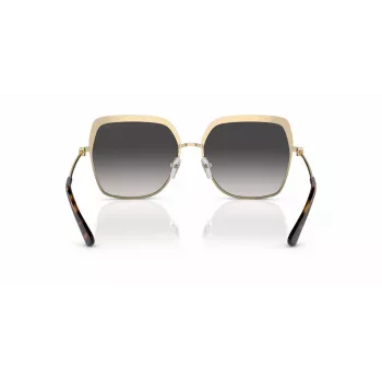 Michael Kors MK1141-10188G Gafas de sol de mujer - Montura de acetato negra, lente gris degradada, 57 mm