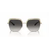 Michael Kors MK1141-10188G Gafas de sol de mujer - Montura de acetato negra, lente gris degradada, 57 mm