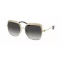 Michael Kors MK1141-10188G Gafas de sol de mujer - Montura de acetato negra, lente gris degradada, 57 mm