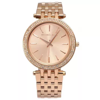 Michael Kors MK3192 reloj de cuarzo de mujer - acero inoxidable tono oro rosa, 39 mm