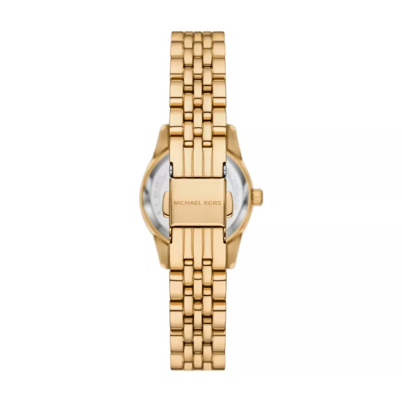 Reloj de cuarzo analógico de mujer Michael Kors MK4813 Pyper 26 mm acero inoxidable tono plateado