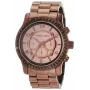 Michael Kors MK5543 Reloj cronógrafo para mujer de acero inoxidable en oro rosa 43 mm