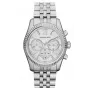 Michael Kors Reloj cronógrafo de mujer MK5555, acero inoxidable en tono oro rosa, 38 mm