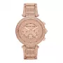 Michael Kors MK5663 Reloj cronógrafo de mujer, Acero inoxidable, Tono oro rosa, 39 mm
