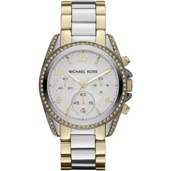 Michael Kors MK5685 Reloj para mujer oro rosa acero inoxidable cronógrafo 39 mm