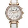Michael Kors MK5774 Reloj cronógrafo de mujer de acero inoxidable color oro rosa, 39 mm