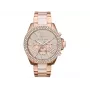Michael Kors MK6096 Reloj cronógrafo para mujer, acero inoxidable en oro rosa, 42 mm