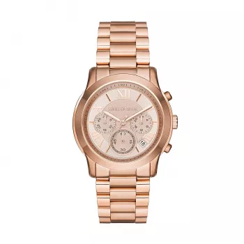 Michael Kors MK6275 Reloj cronógrafo de mujer de acero inoxidable color oro rosa, 39 mm