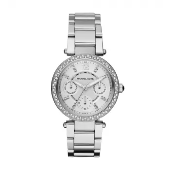 Michael Kors Parker Mini Reloj cronógrafo de cuarzo para mujer MK5615 33 mm oro rosa acero inoxidable