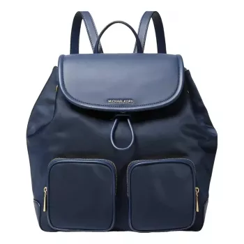 Michael Kors Raven Mochila 30R4GRKB7CNAV Navy lona Signature 30x36x17 cm