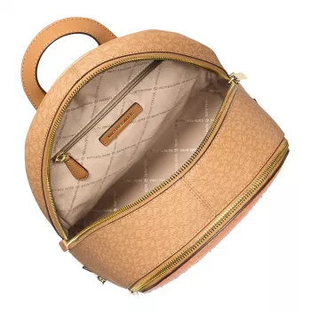 Michael Kors Mochila Raven Vanilla Piel Saffiano para mujer Mediana 35S5GRAB6VORA