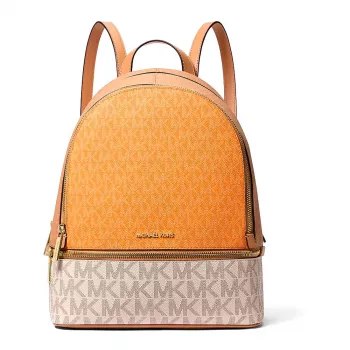 Michael Kors Mochila Raven Vanilla Piel Saffiano para mujer Mediana 35S5GRAB6VORA