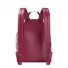 Michael Kors Rhea mochila mediana Dark Berry piel Saffiano herrajes dorados