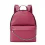Michael Kors Rhea mochila mediana Dark Berry piel Saffiano herrajes dorados