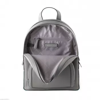 Michael Kors Rhea Mochila de mujer 28x23x10 cm Gris perla Piel Saffiano