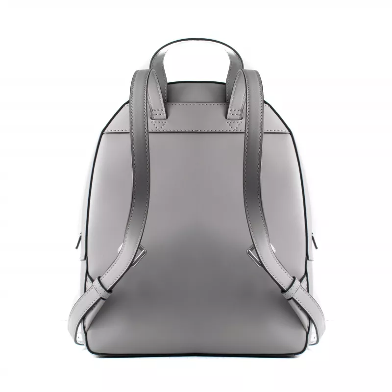 Michael Kors Rhea Mochila de mujer 28x23x10 cm Gris perla Piel Saffiano