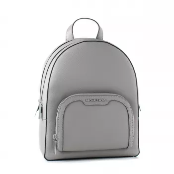 Michael Kors Rhea Mochila de mujer 28x23x10 cm Gris perla Piel Saffiano