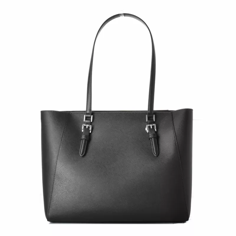 Bolso de mano para mujer Michael Kors Sullivan - Piel Saffiano, Negro, 34x27x11 cm