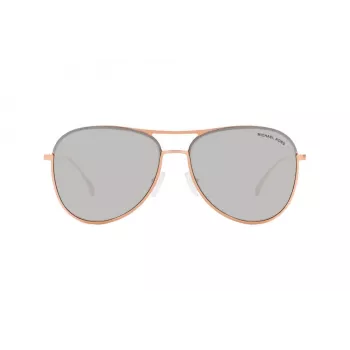Gafas de sol unisex Michael Kors MK1089 montura de acetato gris transparente lente gris degradada 59mm