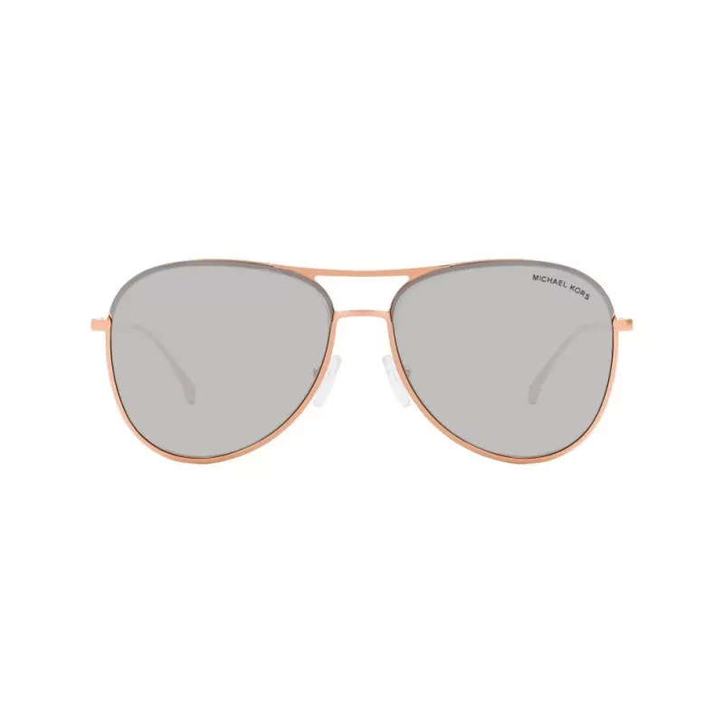 Gafas de sol unisex Michael Kors MK1089 montura de acetato gris transparente lente gris degradada 59mm