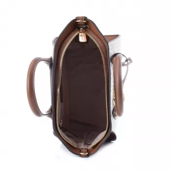 Michael Kors Voyager Bolso bandolera Vanilla Signature Coated Canvas