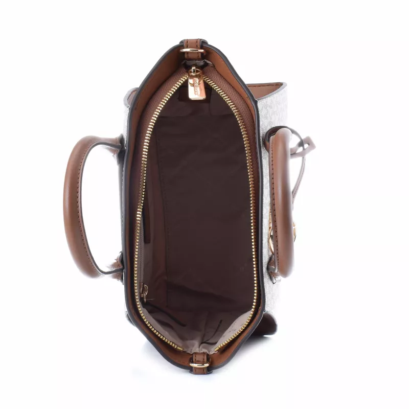 Michael Kors Voyager Bolso bandolera Vanilla Signature Coated Canvas