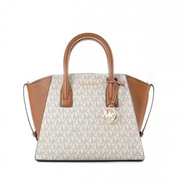 Michael Kors Voyager Bolso bandolera Vanilla Signature Coated Canvas
