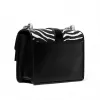 Bolso crossbody Michael Kors mujer 35S5SGRC1HBLA - piel Saffiano negra con herrajes dorados (20x16x6 cm)