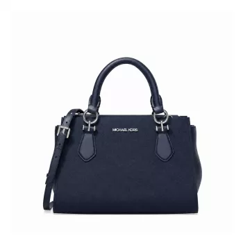 Bolso satchel de mujer Michael Kors Amelia Navy 35R6S6AM1LNAV (23x16x11cm)
