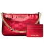 MICHAEL KORS Conjunto de bolsos de mujer 35F5GGZD6OCHE - Bolso bandolera de lona recubierta Signature con pochette a juego (24x15x8 cm)