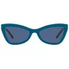Michael Kors Gafas de sol de ojo de gato de mujer MK2132U309780 carey marrón oscuro marrón degradado 55 mm