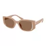 Michael Kors Gafas de sol de mujer estilo ojo de gato MK2239UCAMEL - Montura de acetato camel con lentes marrones degradadas