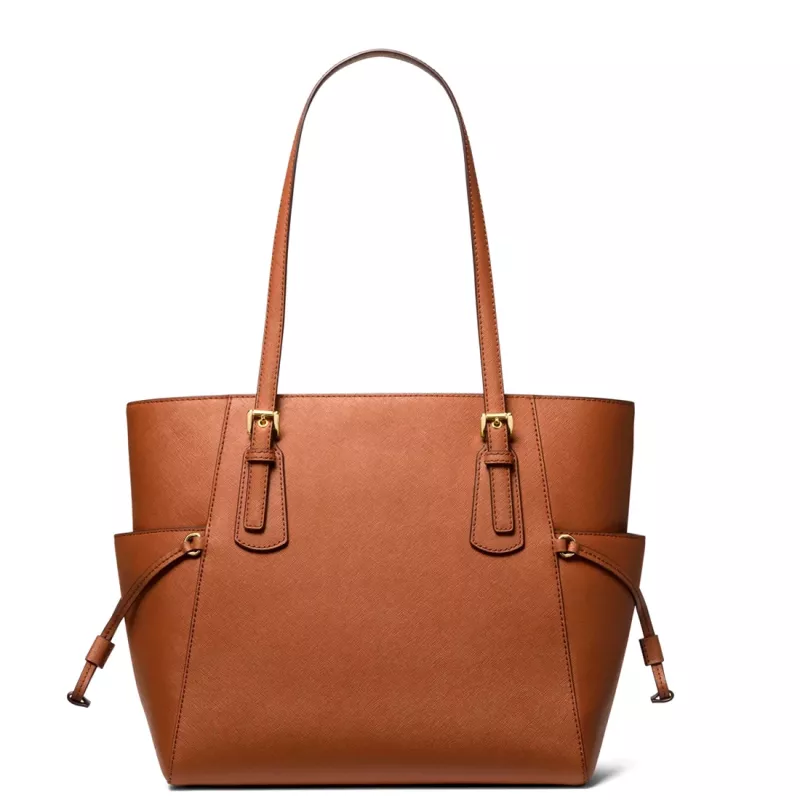Michael Kors Bolso de hombro mujer Greenwich piel Saffiano Luggage 31x28x15cm