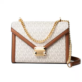 MICHAEL KORS Bolso cruzado Gwen para mujer 35S5GWHL8BVAN en Vanilla, 24x18x8 cm