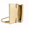 Michael Kors bolso bandolera Jet Set Charm mujer, lona con logo Signature, herrajes tono dorado