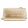 Michael Kors bolso bandolera Jet Set Charm mujer, lona con logo Signature, herrajes tono dorado