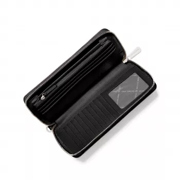 Michael Kors monedero continental Jet Set Travel de mujer en piel Saffiano negro 35F7STVE7LBLK