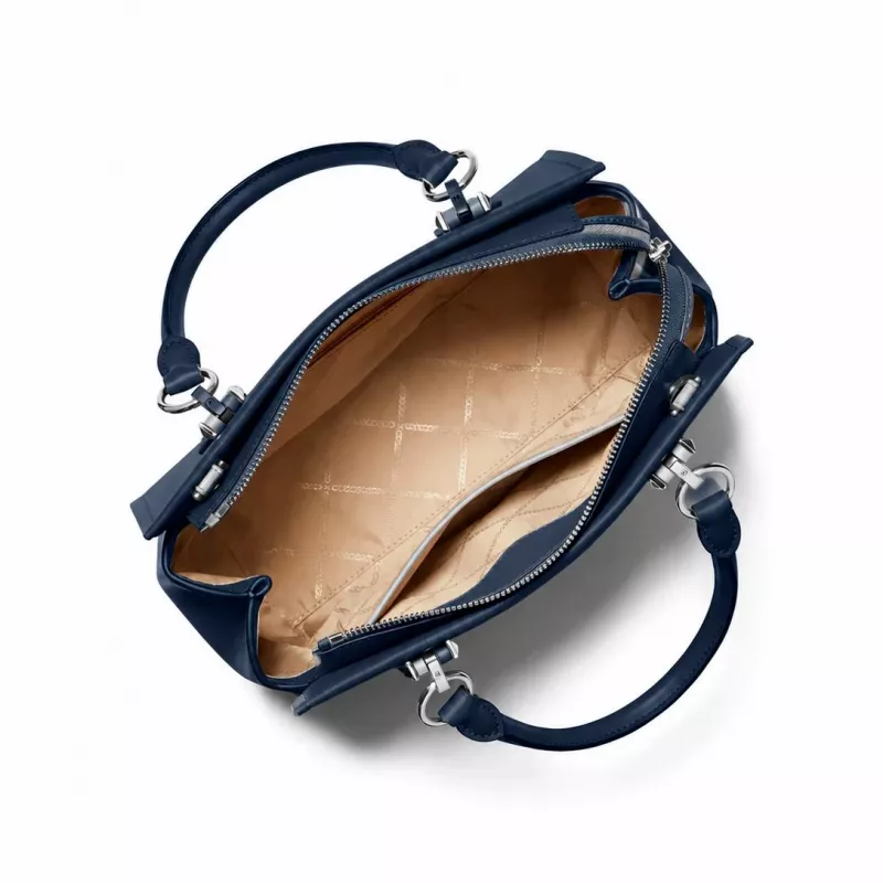 MICHAEL KORS Bolso bandolera mujer Jet Set Travel 35F5S6AS2LNAV Azul marino piel Saffiano (29x22x10 cm)