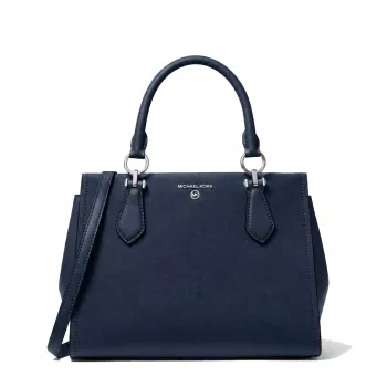 MICHAEL KORS Bolso bandolera mujer Jet Set Travel 35F5S6AS2LNAV Azul marino piel Saffiano (29x22x10 cm)