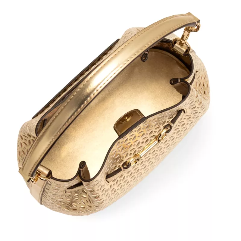 MICHAEL KORS bolso bandolera para mujer Jet Set Travel 35S6G2ZC1KPAL - Signature Canvas, herrajes dorados