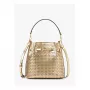 MICHAEL KORS bolso bandolera para mujer Jet Set Travel 35S6G2ZC1KPAL - Signature Canvas, herrajes dorados