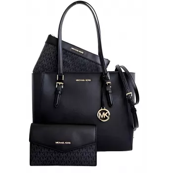 MICHAEL KORS Bolso tote Jet Set Travel Large Saffiano de piel para mujer 35R3GCFT3TBLA negro
