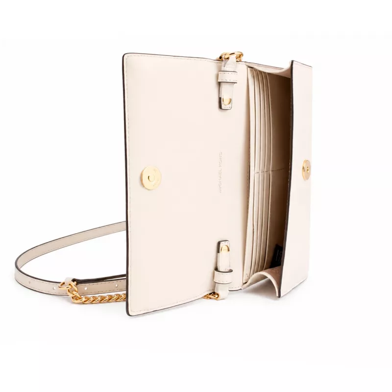 MICHAEL KORS Bolso bandolera de mujer Jet Set Travel Saffiano de piel 35S6G2ZC7YLTC 22x15x4cm