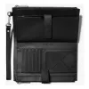 Michael Kors monedero bandolera plano Jet Set Travel de mujer en piel Saffiano 35F8GTVW0LBLA (negro)